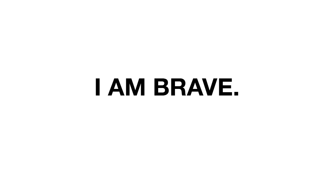 I am brave sticker – mirrormerch