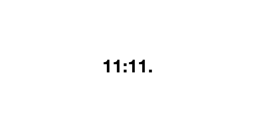 11:11 sticker