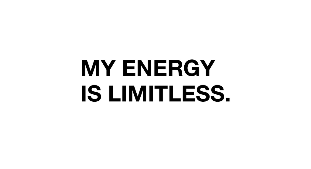 my energy is limitless sticker