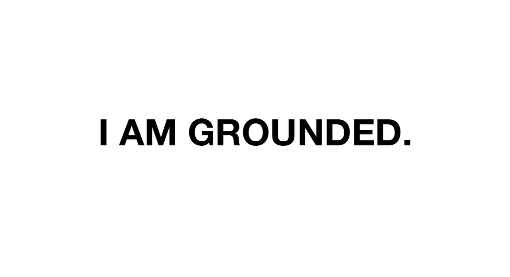 I am grounded sticker