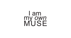 i am my own muse sticker