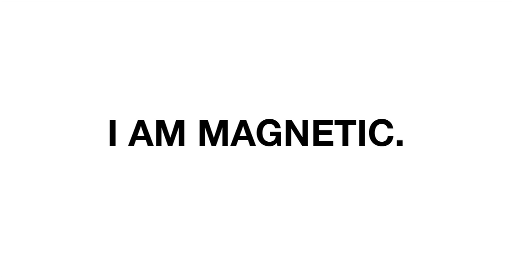I am magnetic sticker
