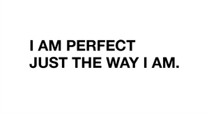 I am perfect sticker