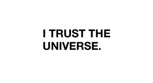 I trust the universe sticker