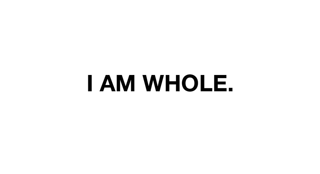 I am whole sticker